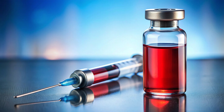 Blank realistic vial medicine bottle mockup empty label template, in front view, Medical vial for injection