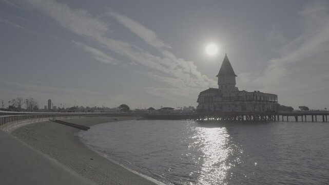 R&iacute;o de la plata, Argentina, Buenos Aires, Aeroparque, agua, r&iacute;o, pesca, muelle