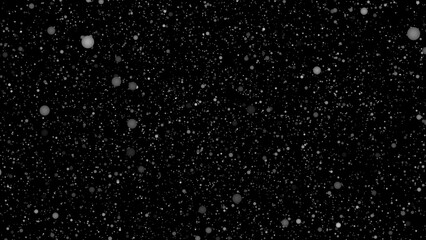 Snowflakes fall from the sky on a winter night. shot of flying snowflakes in the air with black background. 4k video	
Category	
Science	
