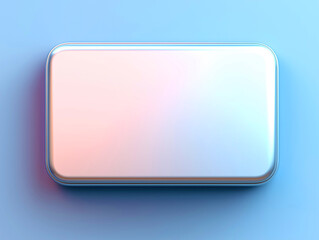 Fototapeta premium White rectangle with a blue background