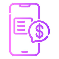 mobile Gradient icon