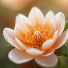 Fototapeta premium Soft pastel blossoms create a stunning floral arrangement, perfect for spring.