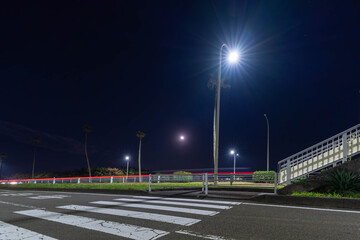 一ッ葉有料道路パーキングの夜景
