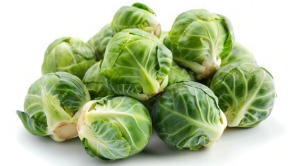 Fototapeta premium Fresh Green Brussel Sprouts
