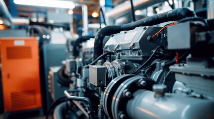 Diesel generator with diesel fuel