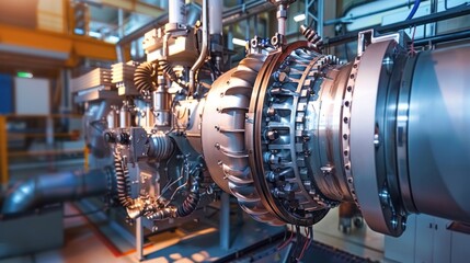 High voltage gas turbine power generating machine