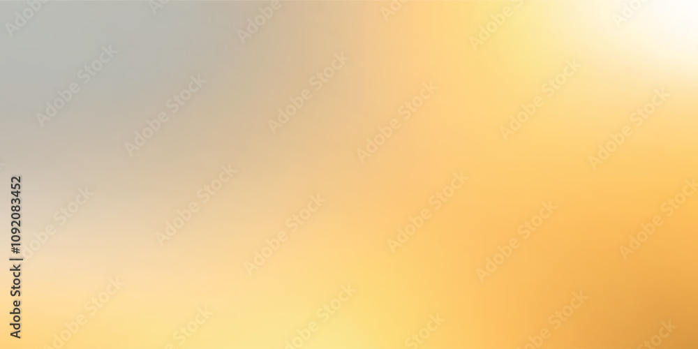 Fototapete soft, abstract gradient background with warm golden and cool silver tones, creating soothing and ele