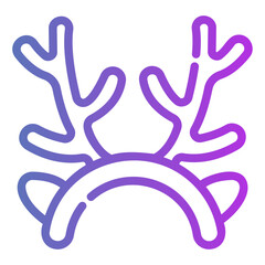 Obraz premium deer horns Gradient icon