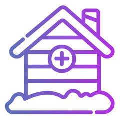 Obraz premium house Gradient icon