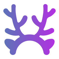 deer horns Gradient icon
