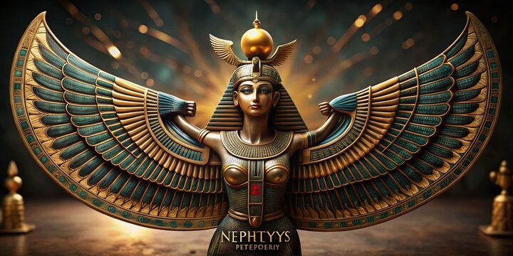 Captivating Nephthys Symbolism in Product Photography: A Stunning Representation of Protection and Guidance Through Elegant Design and Artful Presentation