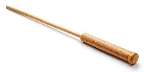 Naklejka premium Wooden conductor baton isolated on white background