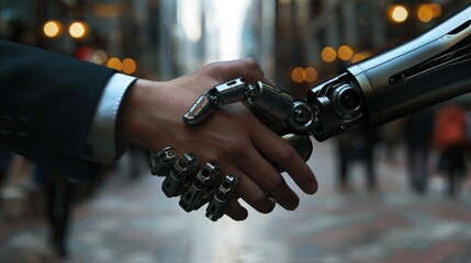 Human Handshaking with a Robot Arm