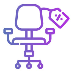 chair Gradient icon