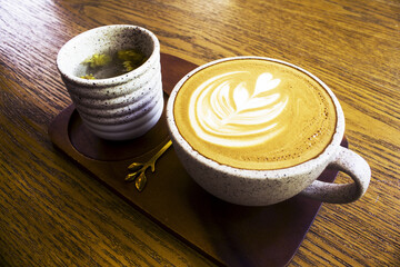 A cup of Cappuccino coffee