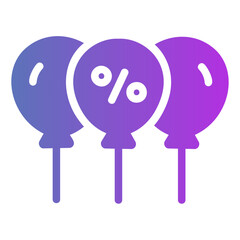 ballons Gradient icon