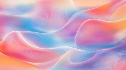 Obraz premium Valentine's love wallpaper design abstract waves digital art vibrant environment creative concept for home decor