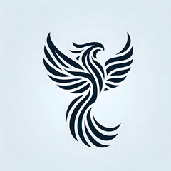 Naklejka premium AI Generate of Logo for business Recognizable Phoenix, Unique, Simple but Elegant