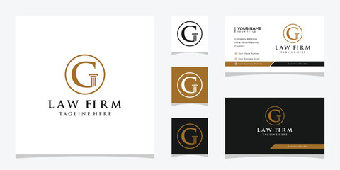 Letter G, Law Firm Logo Design Inspiration