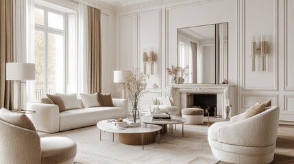 Modern Chic Living Room Interior Design