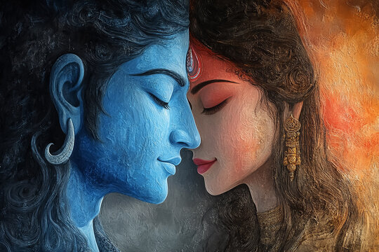God Shiva and Parvati