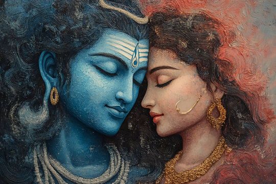 God Shiva and Parvati