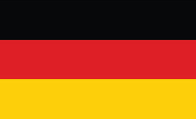 Germany official flag vector with standard size and proportion. National flag emblem with accurate size and colors ,digital vector and illustration