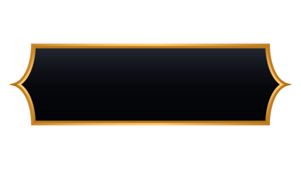 luxury golden arabic islamic text box title frame border set with ornamental illustration	
