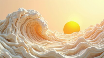 Golden Serenity: The Flow of Time