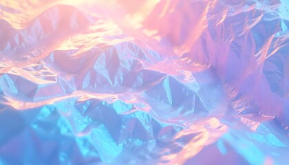 A background inspired by holographic foil, showcasing reflective textures and rainbow-like gradients.