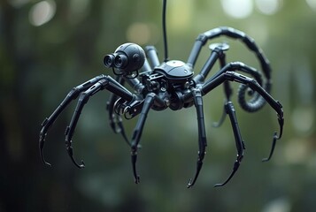 Robotic Monkey Spider Long articulated limbs prehensile tail cam