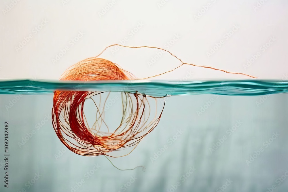 Poster a single floating thread represents connectivity fragility or th