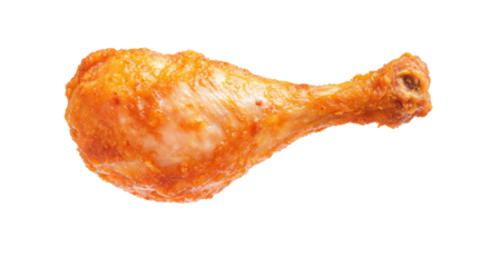 Crispy fried chicken drumstick kitchen food photography bright setting close-up