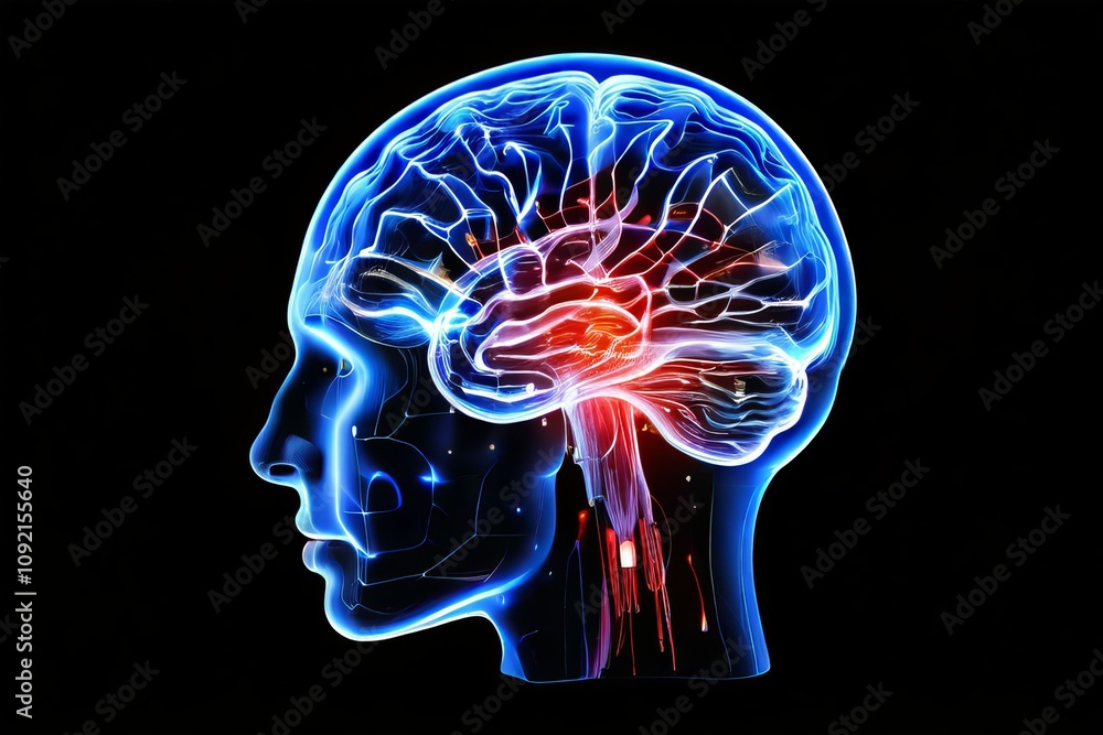 Poster brain wave signal patterns