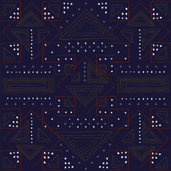 Ethnic pattern vector.  Geometric shapes and designs for print