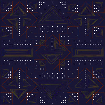 Ethnic pattern vector.  Geometric shapes and designs for print