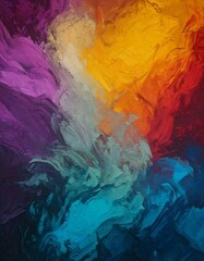 Dynamic and energetic composition with contrasting colors, suitable for various design projects.