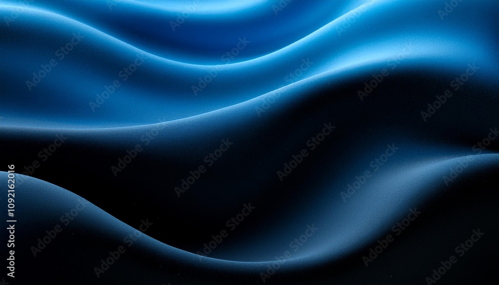 Aufkleber abstract blue waves create a flowing and dynamic minimalist background