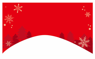 雪の降る森の背景イラスト素材