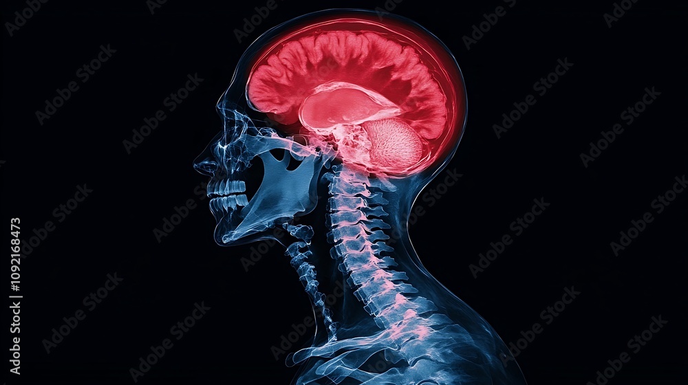 Poster this x ray scan image offers a detailed and comprehensive view of the human brain s anatomy and cere