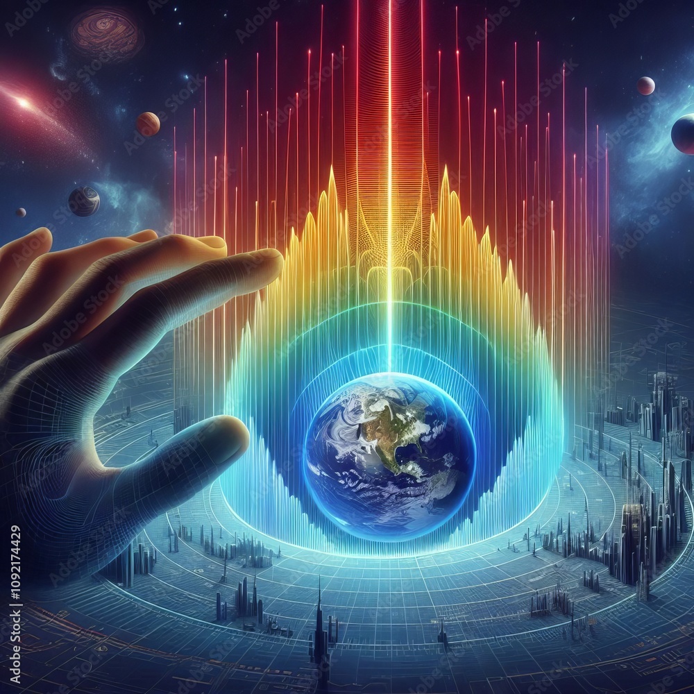 Poster electromagnetic spectrum of a heated object