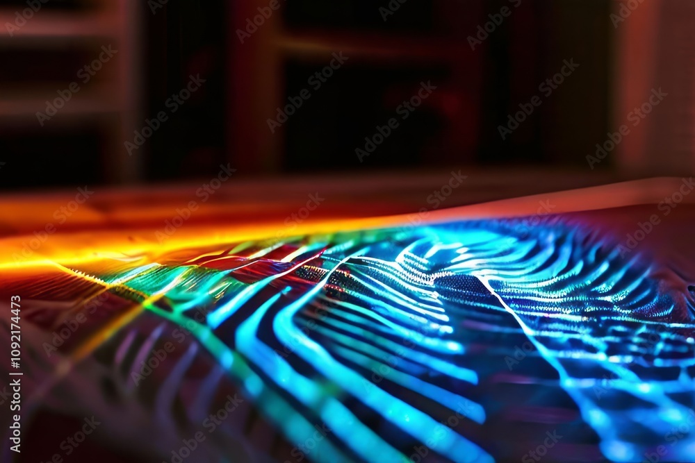 Poster electromagnetic spectrum of a heated object