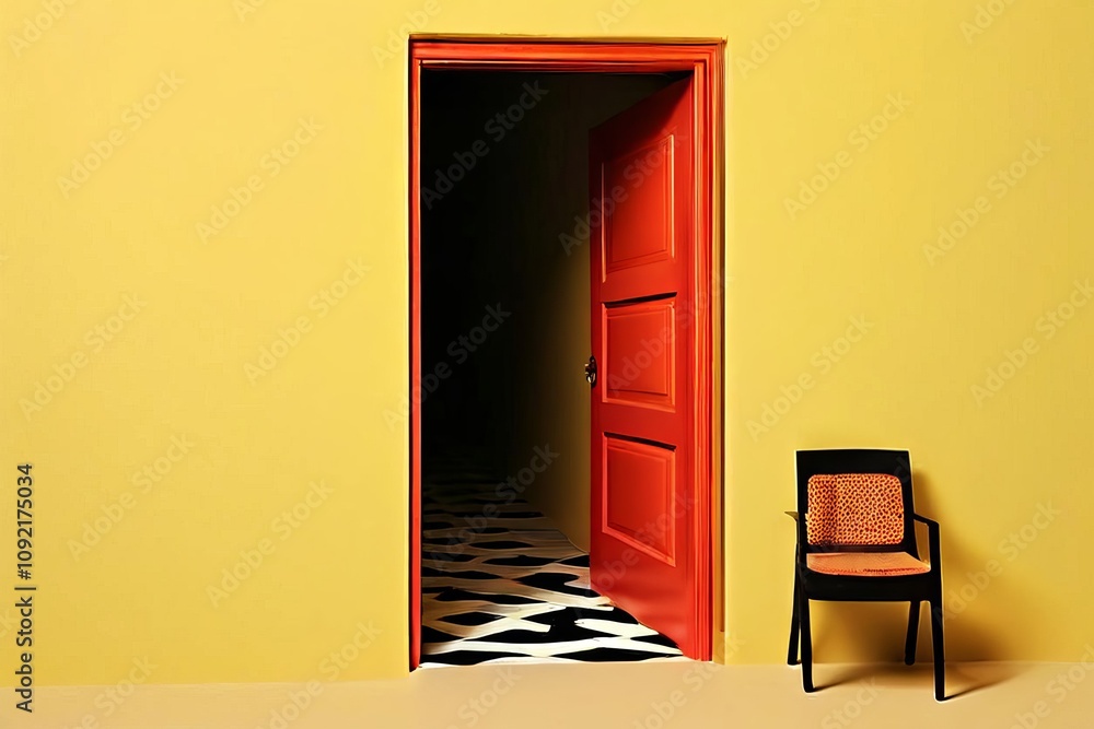 Poster emergency exit patterns