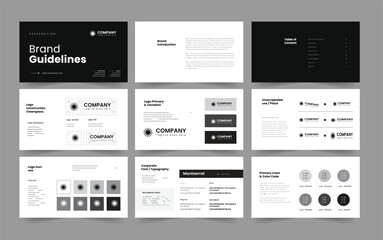 brand guideline and powerpoint presentation brand guideline design