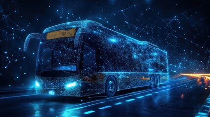 Global business internet network connection iot internet of things business intelligence concept bus