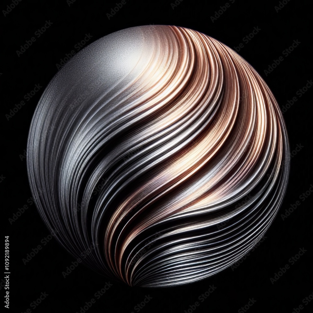 Poster metallic sheen strokes with a subtle metallic or pearlescent shi