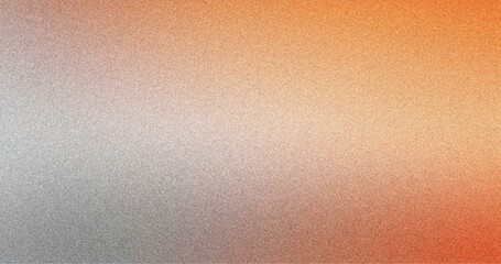 Fototapeta premium Grainy background Gray to Orange abstract gradient noise texture