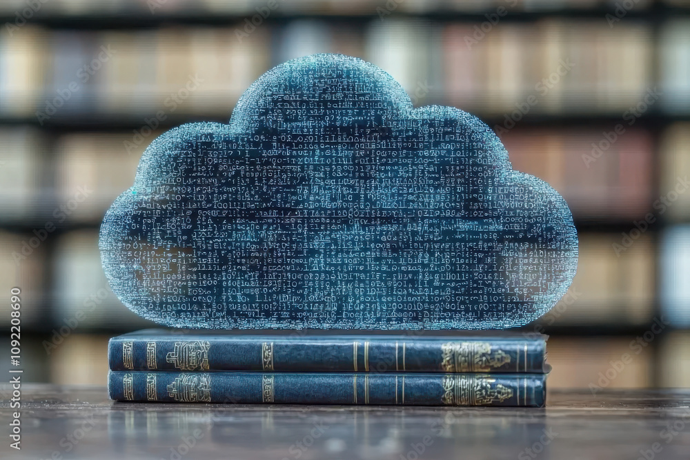 Poster empowering students with cloud-based education platforms enhancing learning access anywhere and anyt