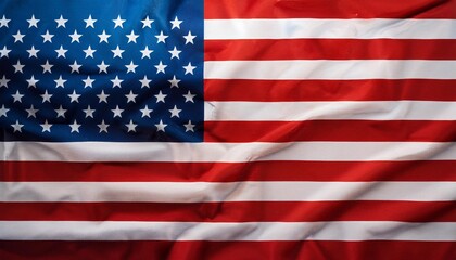 Fototapeta premium Patriotic and nationalistic symbolism captured in the flowing fabric of the American flag