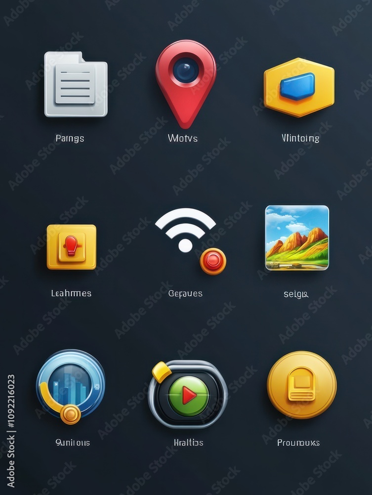 Aufkleber gps icon. internet things icons universal set for web and mobile